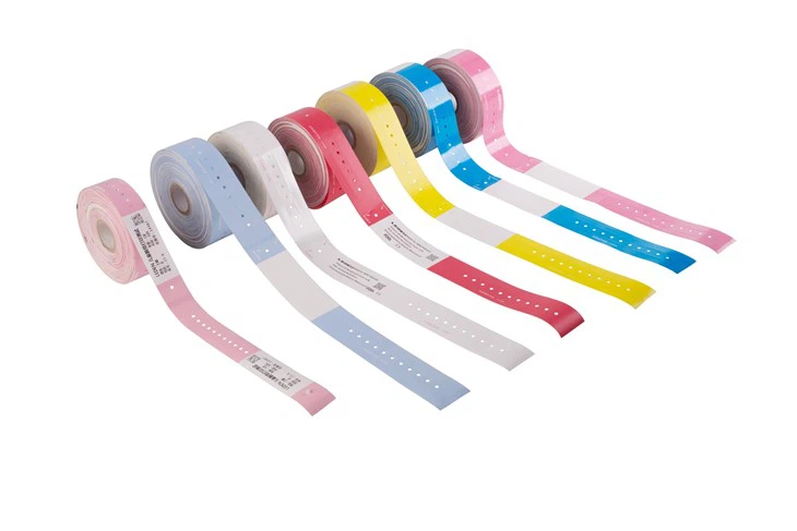 Custom Waterproof Direct Thermal Printing Kids Paper Wristband Hospital Wristbands Medical Id Bracelet Patient Admission Band factory