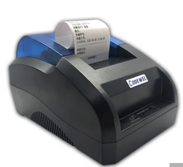 Black Thermal Label Printer Portable 56mm Android USB Thermal POS Printer