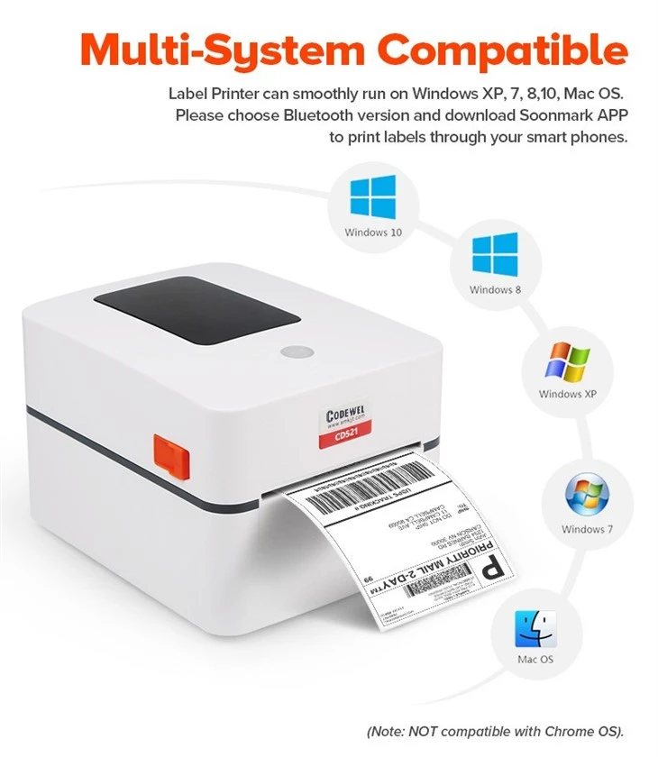 Codewel Thermal Printer CD521 203dpi