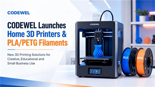 Codewel Launches Home 3D Printers, PLA And PETG Filaments