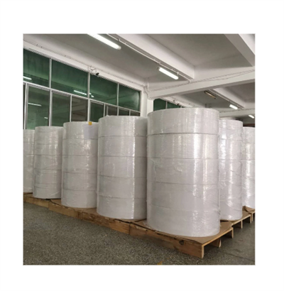 Cs01y-Barcode Label Jumbo Roll Yellow Liner Tape Jumbo Roll Wrapping Paper Thermal Jumbo Roll 80GSM