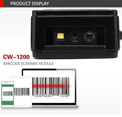 Cw1200 Low Price Inventory Portable Fast Handheld Barcode Reader Composite Keyboard Port USB Port Industrial Barcode Scanner