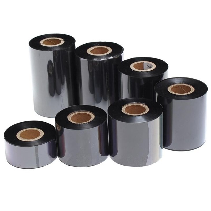 Customed TTR Black Super Wax Resin Ribbon CW641 For Barcode Printer Thermal Transfer Ribbon